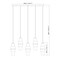 Z-Lite Cayden Linear Chandelier, 5-Light, 4.75in W x 42in L x 16.75in H, Matte Black/Clear, Etched Opal 1946P-5L-MB - alternate 8